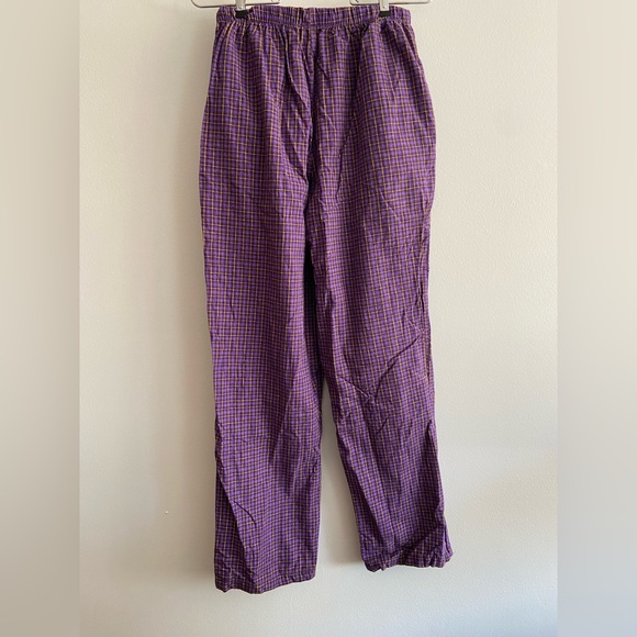 ECU | Vintage East Carolina Pirates Purple Drawstring PJ Pants Unisex Size Small - Picture 2 of 9
